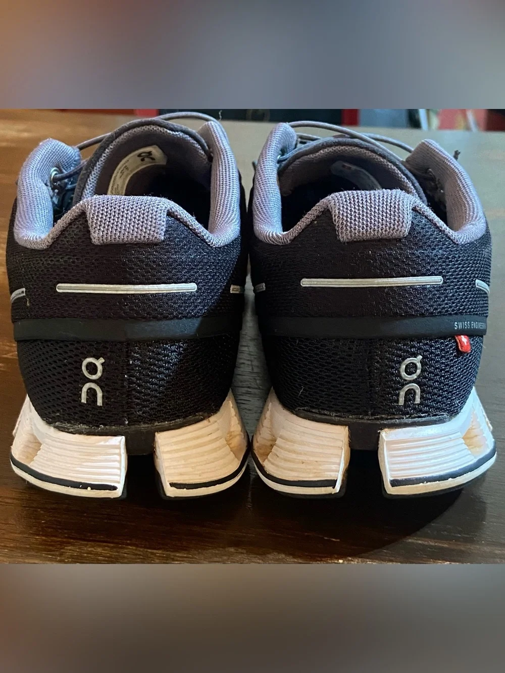On Running Black and White Women's Athletic Shoes